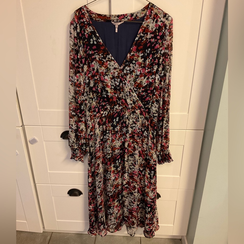 Esqualo Floral Long Sleeve Dress